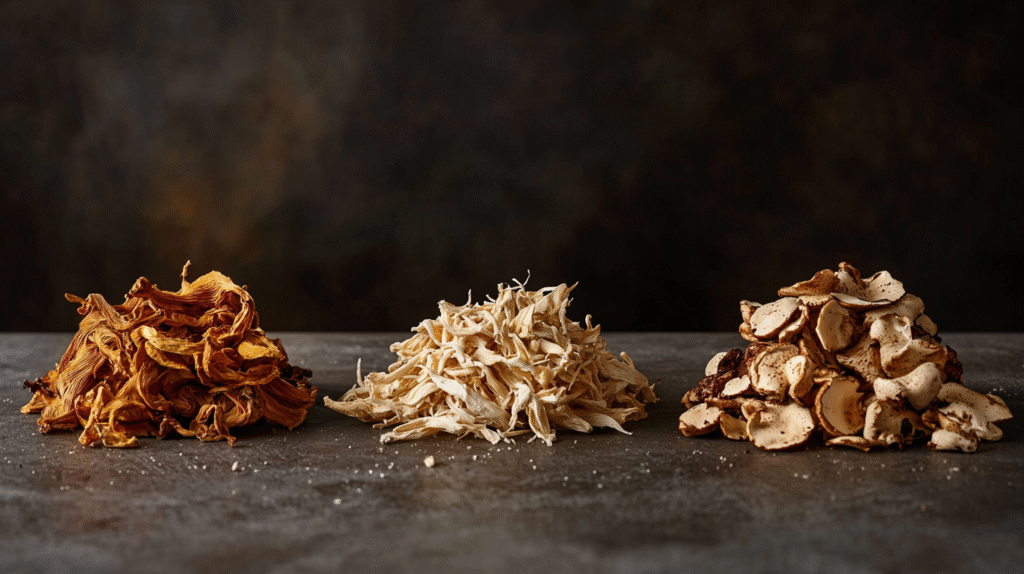 פטריות מרפא לכלבים קורדיספס ריישי ורעמת האריה